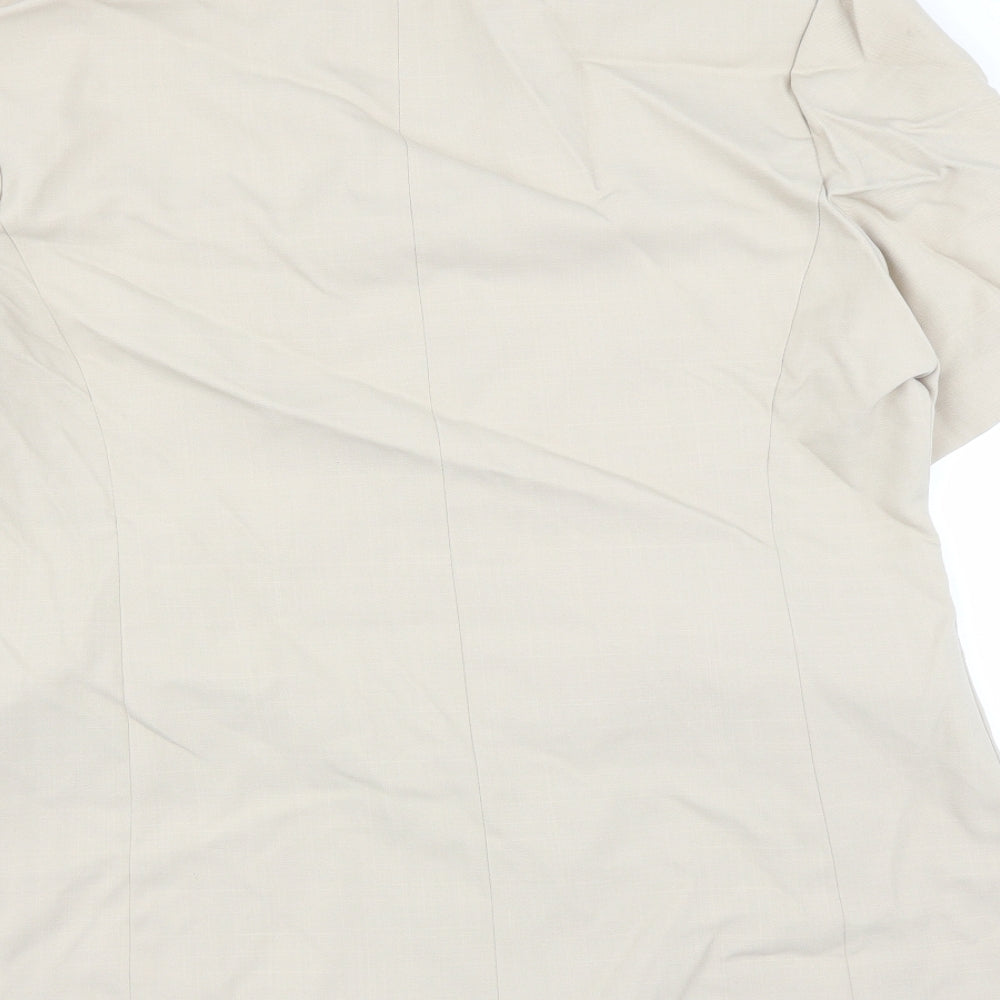 Primark Womens Beige Jacket Blazer Size 18