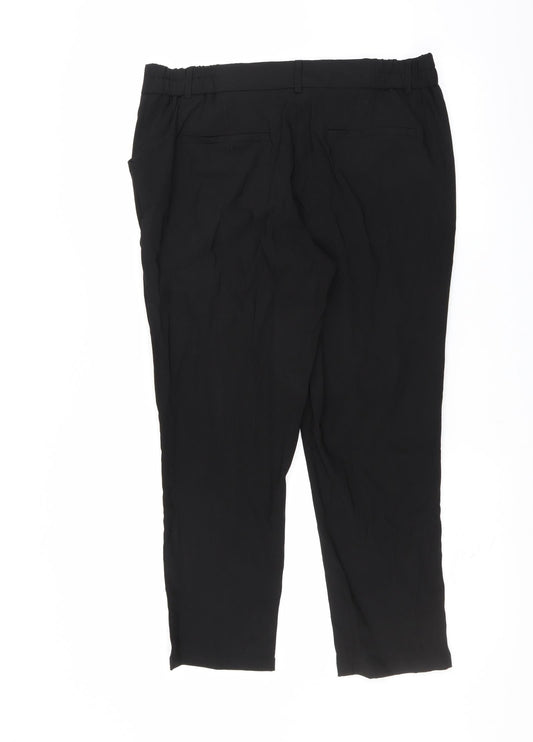 Damart Womens Black Trousers Size 16 L24 in