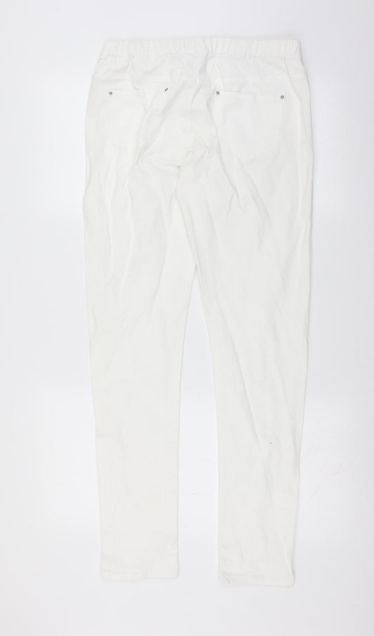 Primark Womens White Denim Jegging Jeans Size 14 L31 in