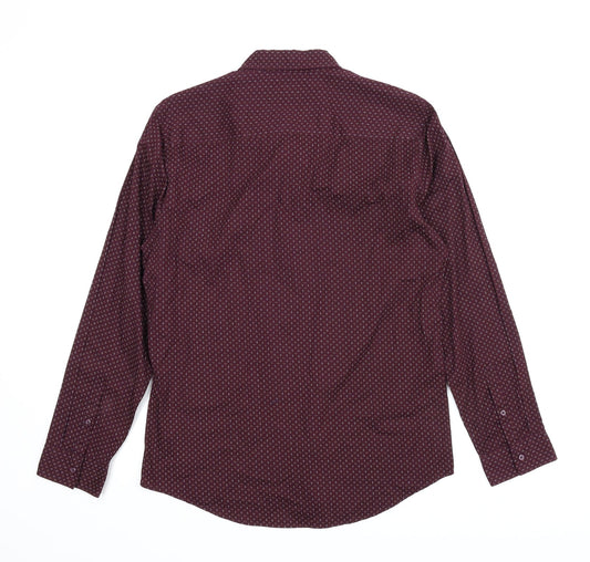 F&F Mens Purple Button-Up Size M