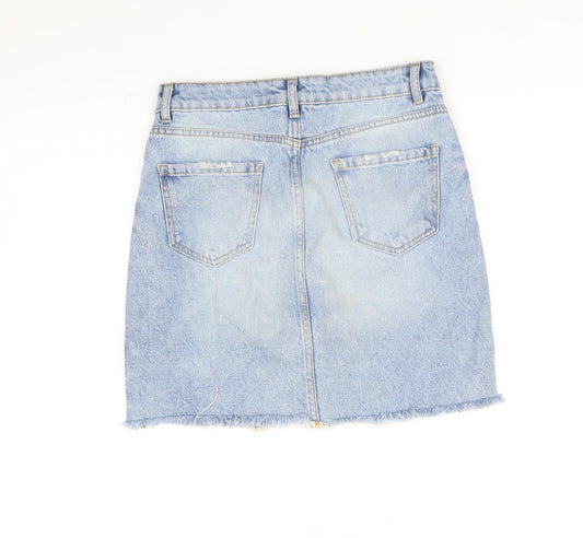 New Look Womens Blue Flare Skirt Size 8