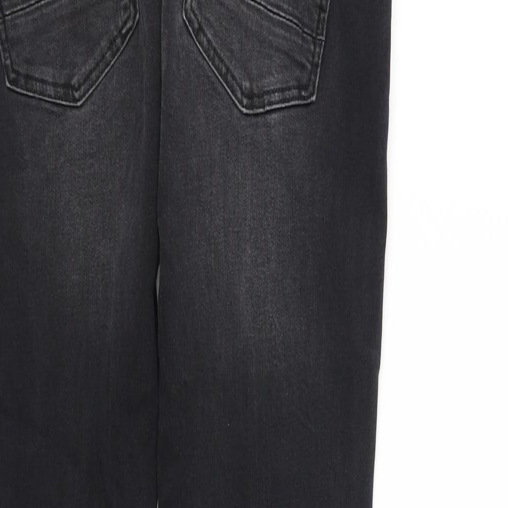Primark Womens Black Straight Jeans Size M L32 in