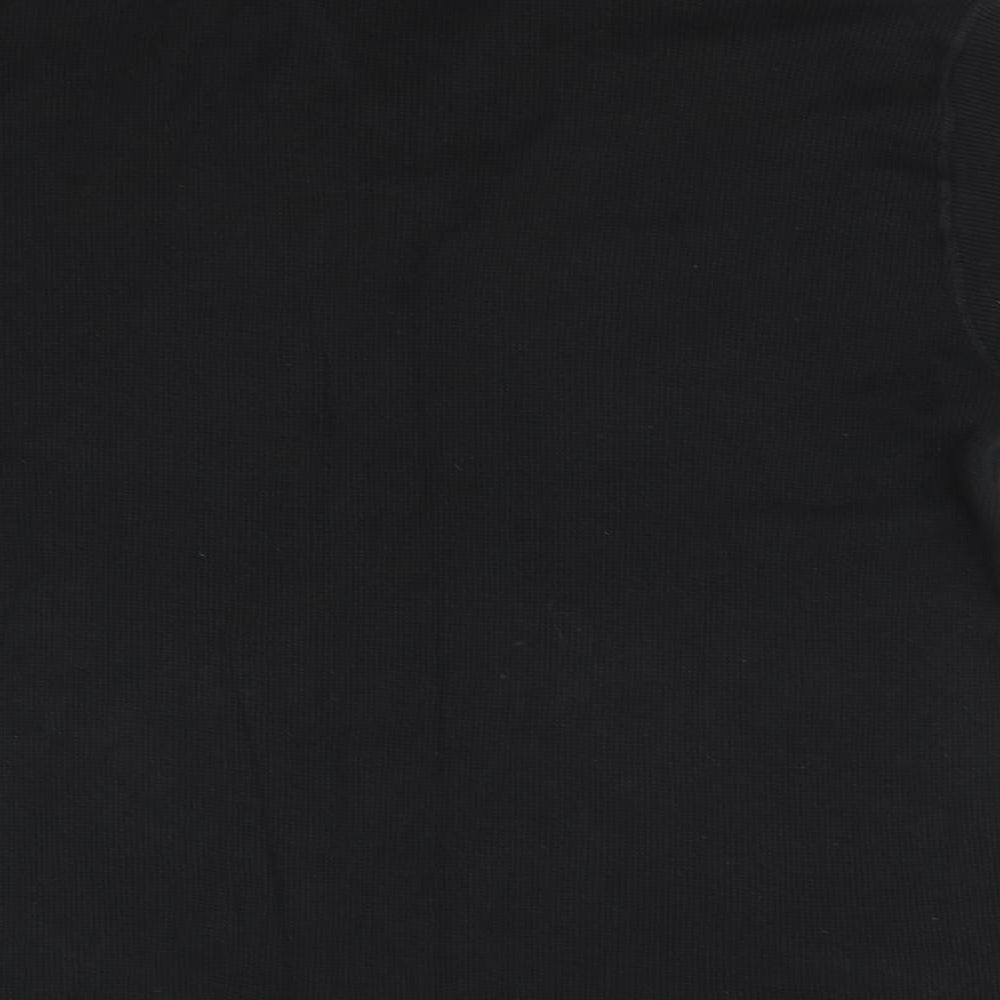 Deuce Womens Black Basic Polo Size XL