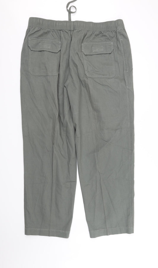 Marks and Spencer Womens Green Trousers Size 40 in L31 in