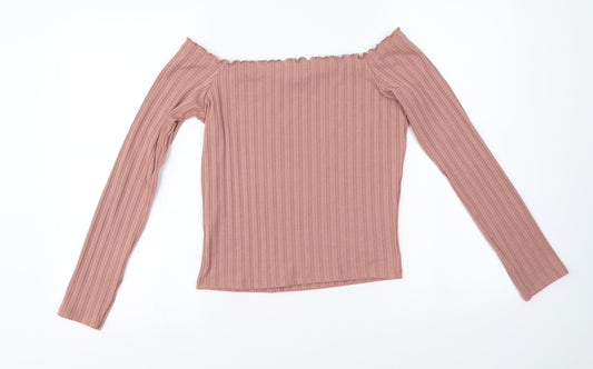 Primark Womens Pink Pullover Jumper Size M