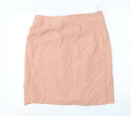 Dorothy Perkins Womens Pink   A-Line Skirt Size 14