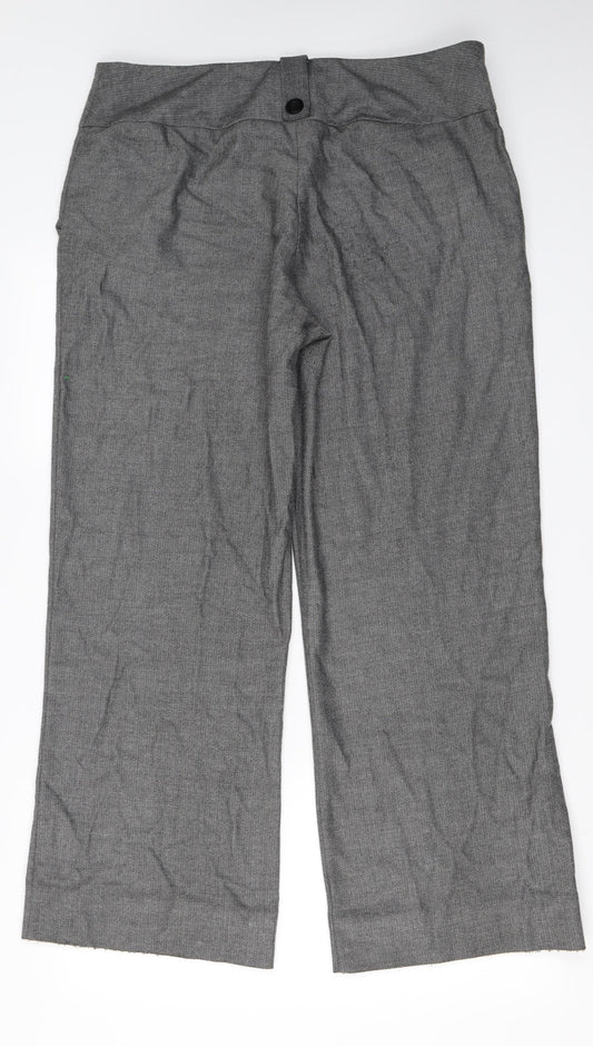 Dorothy Perkins Womens Grey Trousers Size 10 L27 in