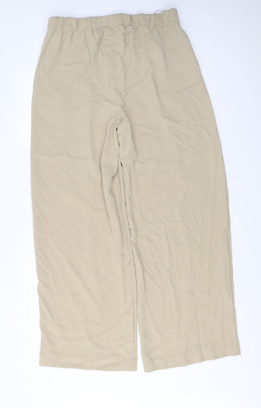 Womens UK Size 16 Marks and Spencer Regular Fit Beige Trousers