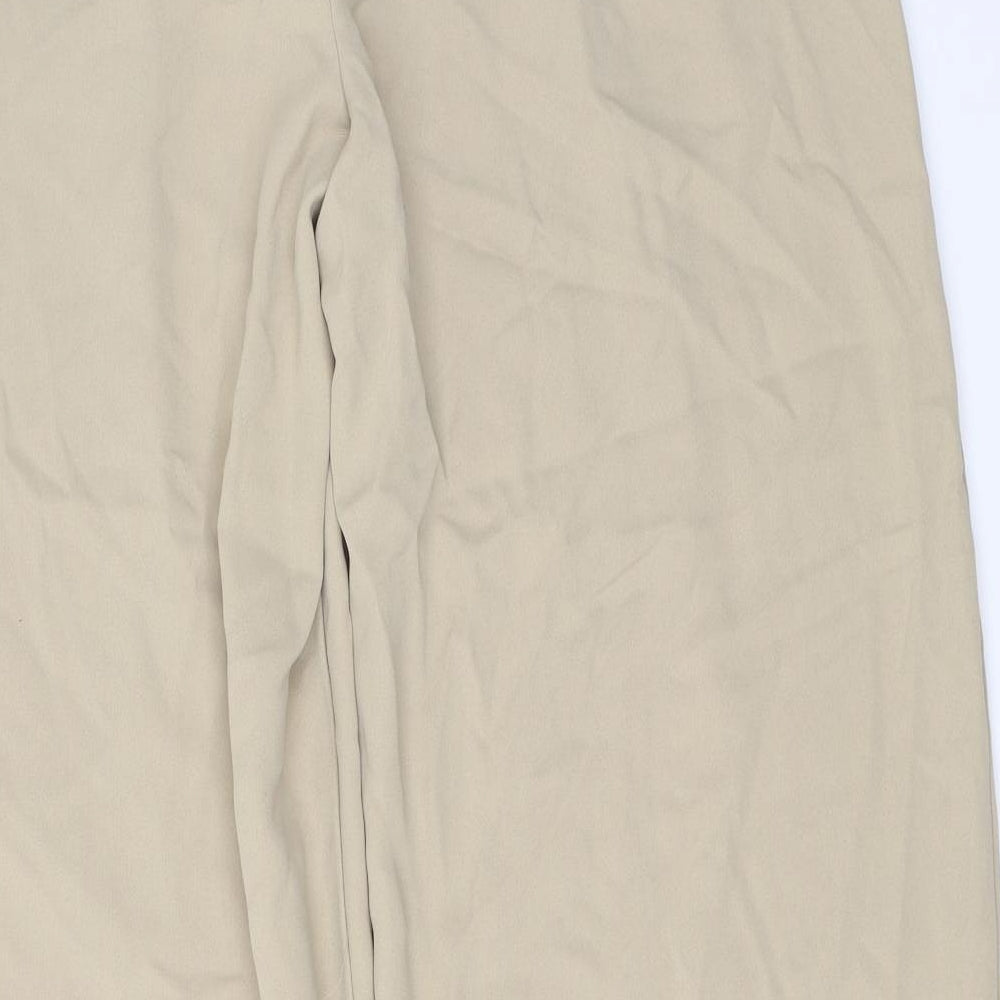 Womens UK Size 16 Marks and Spencer Regular Fit Beige Trousers