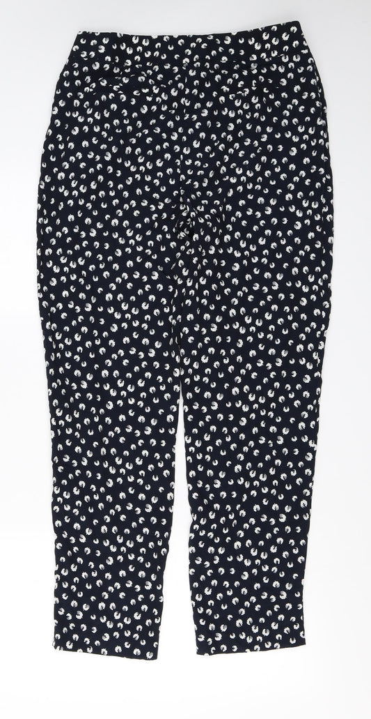 Womens UK Size 10 Marks and Spencer Regular Fit Blue Trousers