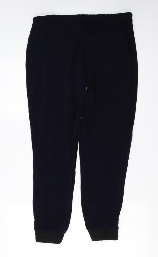 Womens UK Size M Zara Regular Fit Blue Trousers
