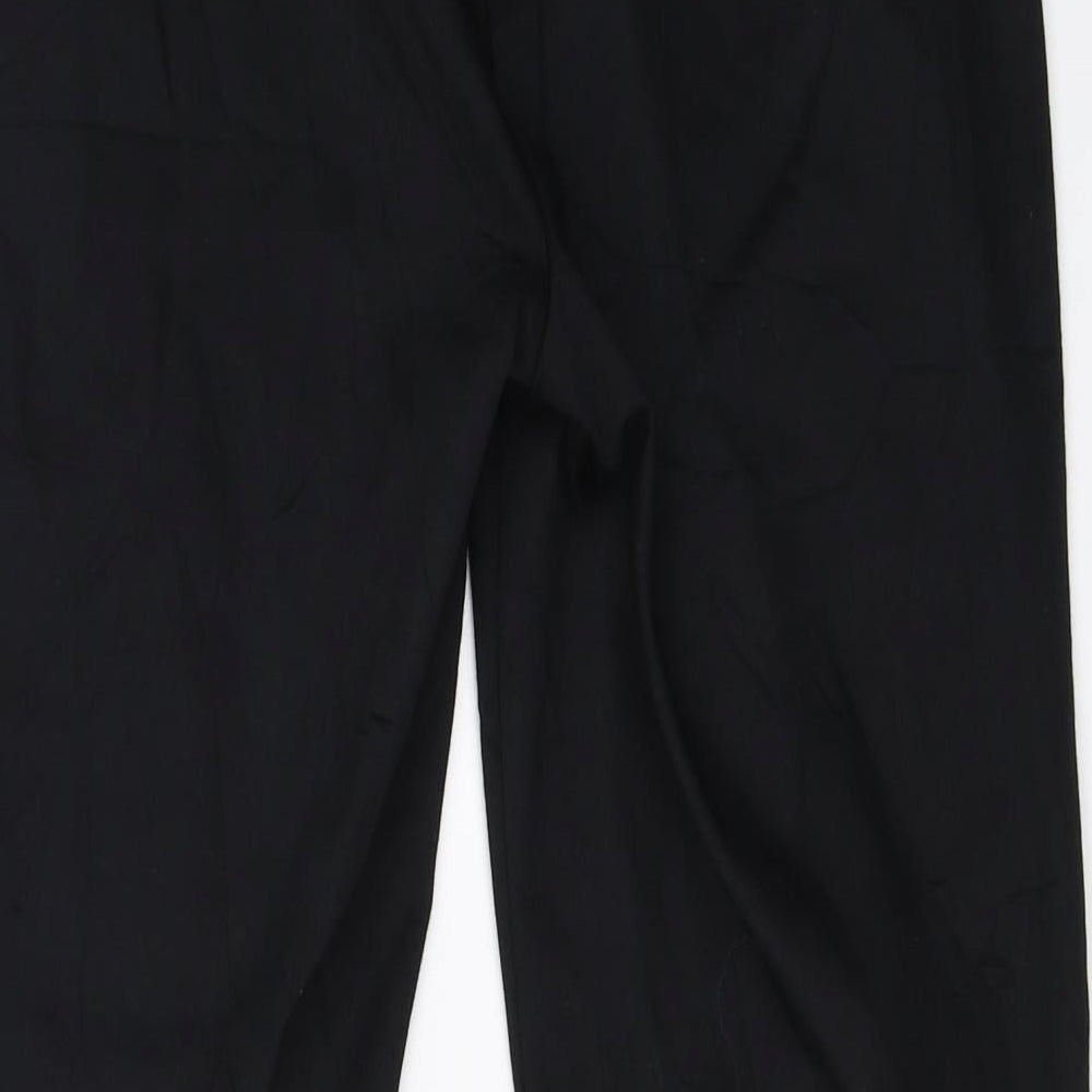 Womens UK Size 10 Marks and Spencer Regular Fit Black Trousers