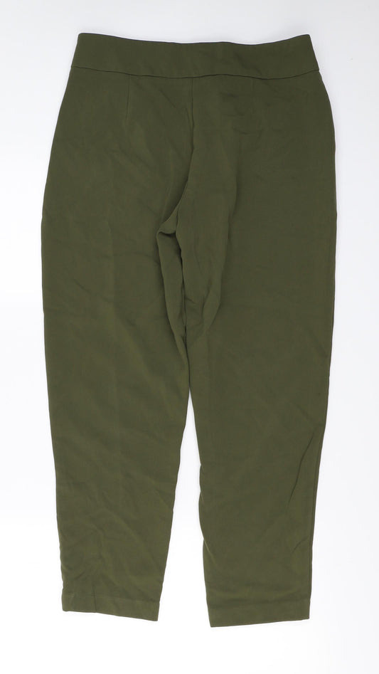 F&F Womens Green Trousers Size 12 L24 in