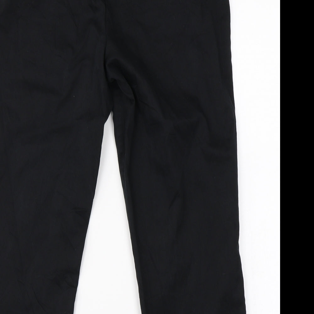 Marks and Spencer Womens Black Trousers Size 12 L20 in