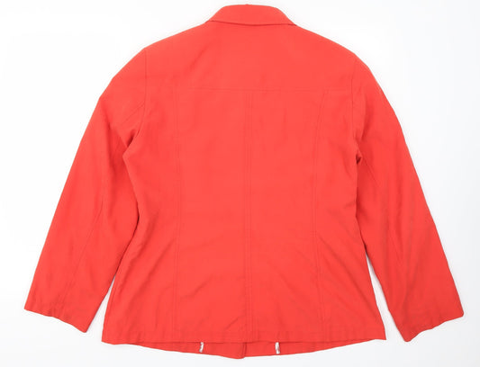 Womens UK Size 14 Marks and Spencer Red Jacket