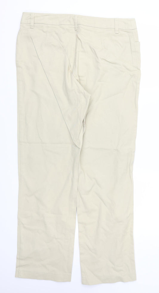 Womens UK Size 16 Bonmarché Regular Fit Beige Trousers