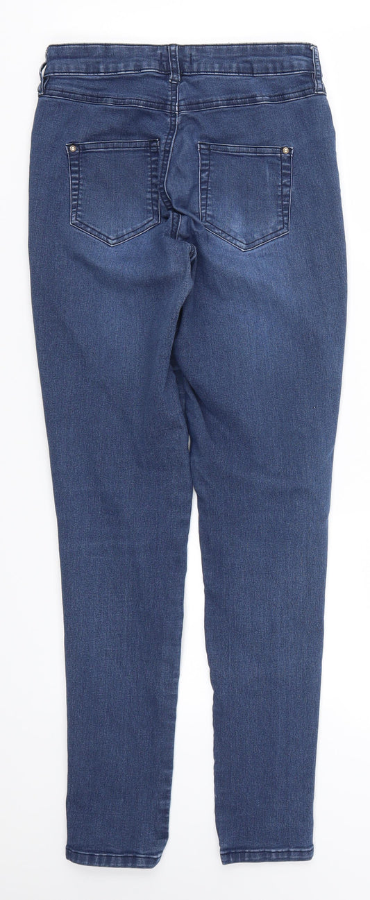 F&F Womens Blue Denim Skinny Jeans Size 6 L29 in
