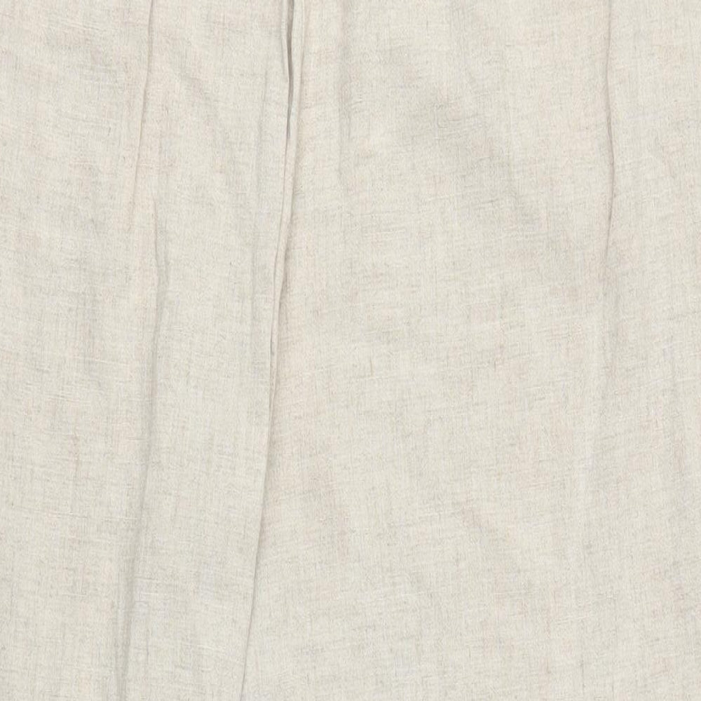Primark Womens Beige Trousers Size 16 L24 in