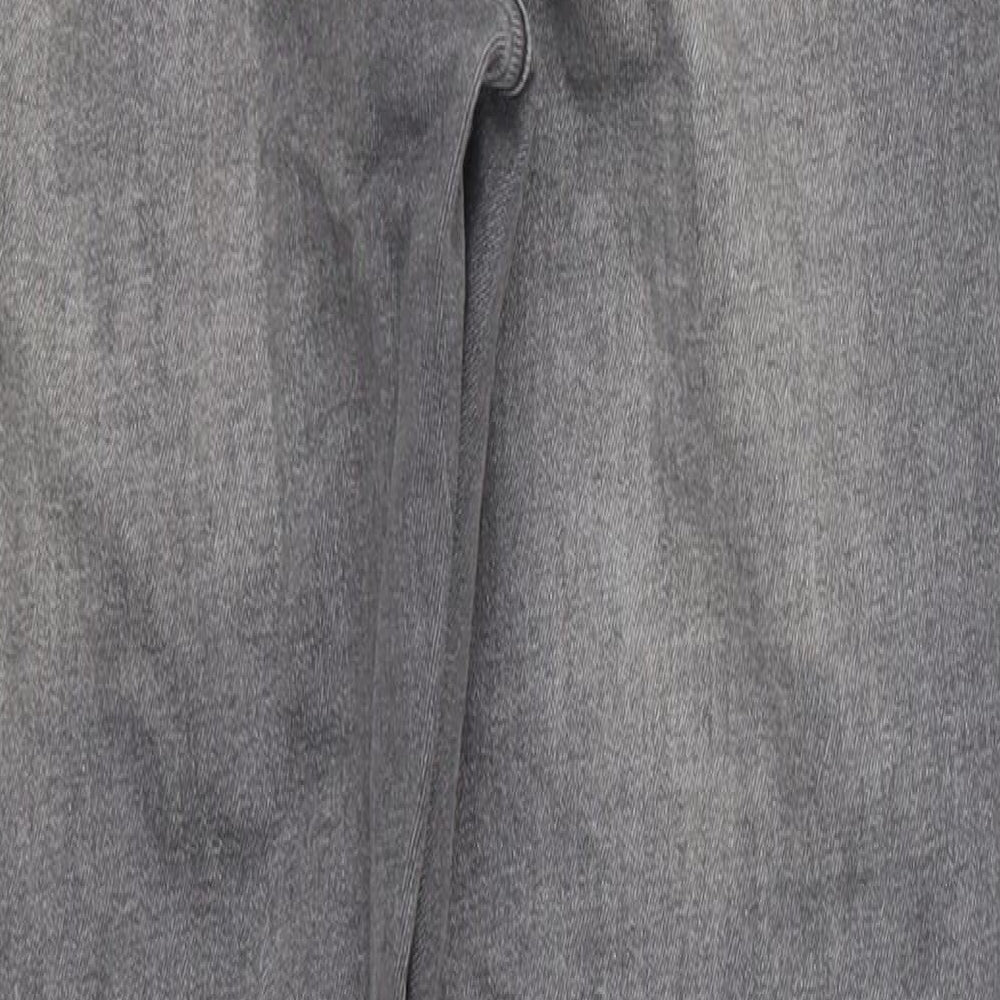Topshop Womens Grey Denim Skinny Jeans Size 30 L26 in