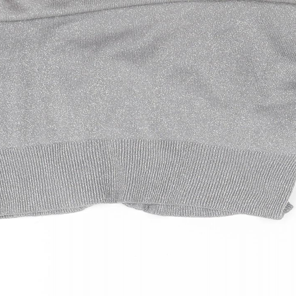 George Womens Grey Knit Cardigan Jumper Size 14