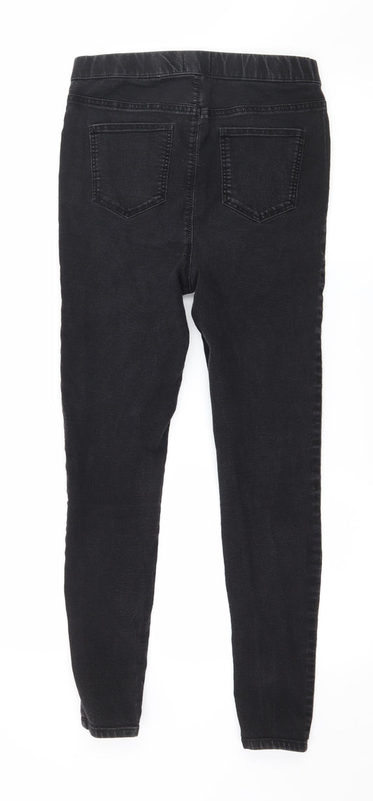 Matalan Womens Black  Denim Jegging Jeans Size 10 L26 in
