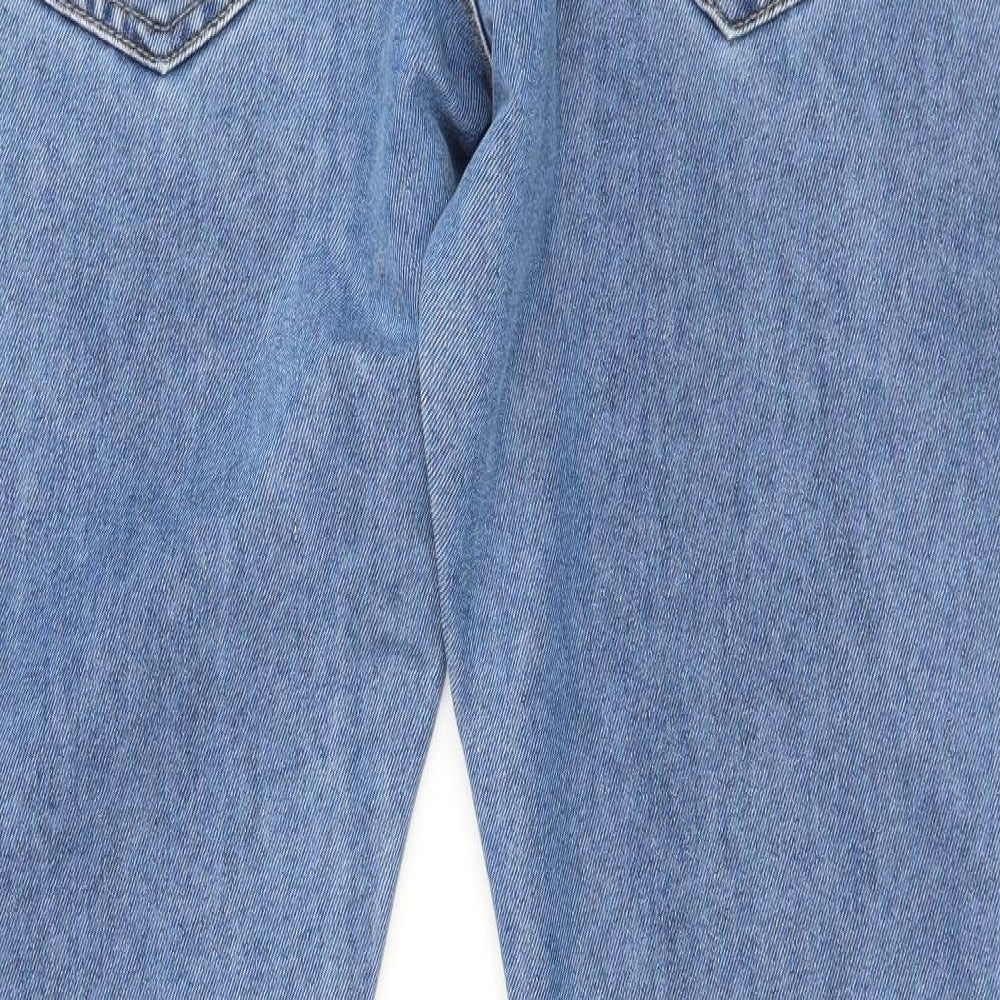 Denim & Co. Womens Blue Denim Straight Jeans Size 32 in L30 in
