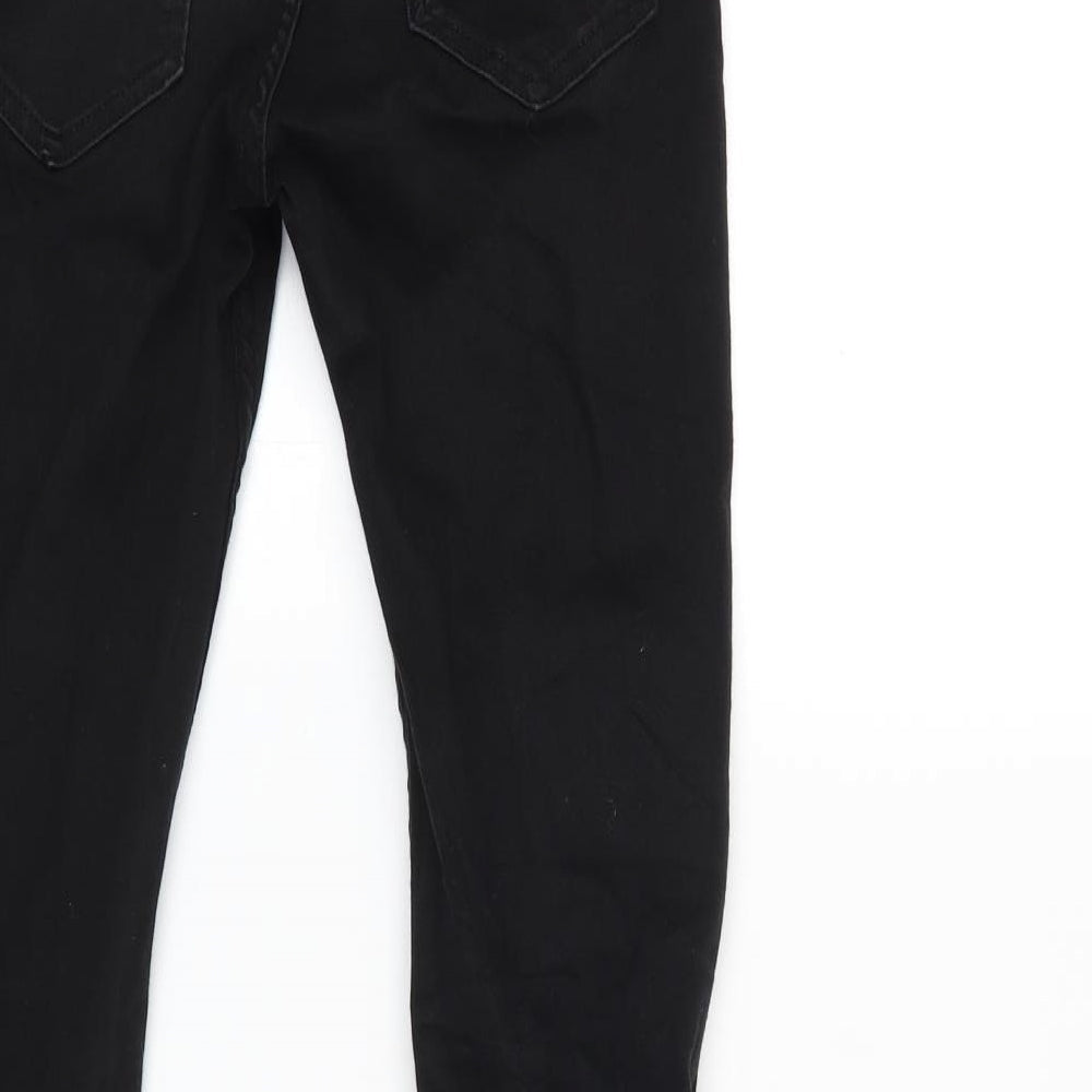 Dorothy Perkins Womens Black Denim Skinny Jeans Size 28 in L32.5 in