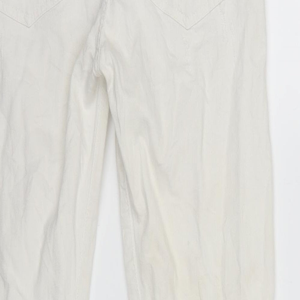 PINKO Womens White Denim Cropped Jeans Size 25 in L25 in