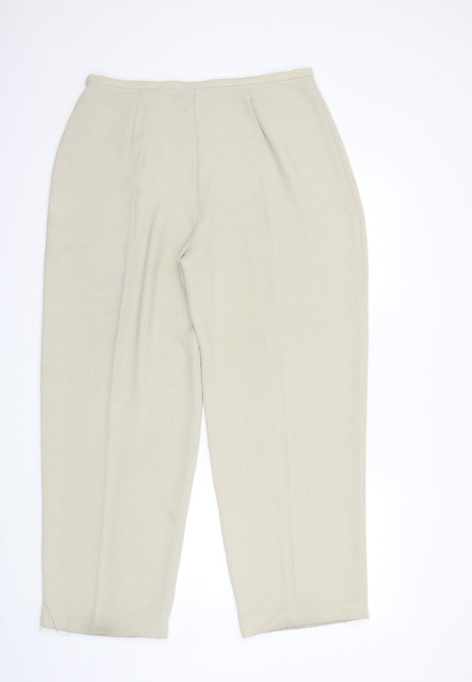 Womens UK Size 34 in Wallis Regular Fit Beige Trousers