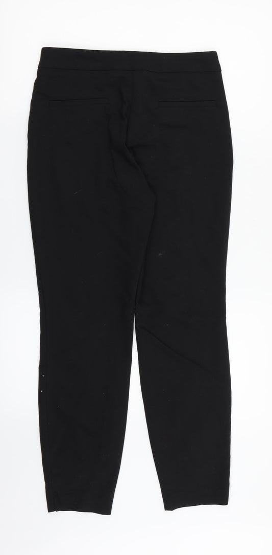 Womens UK Size 8 Papaya Regular Fit Dress Pants Black Trousers