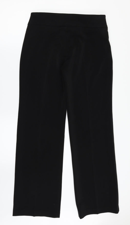 Womens UK Size 10 NEXT Regular Fit Dress Pants Black Trousers
