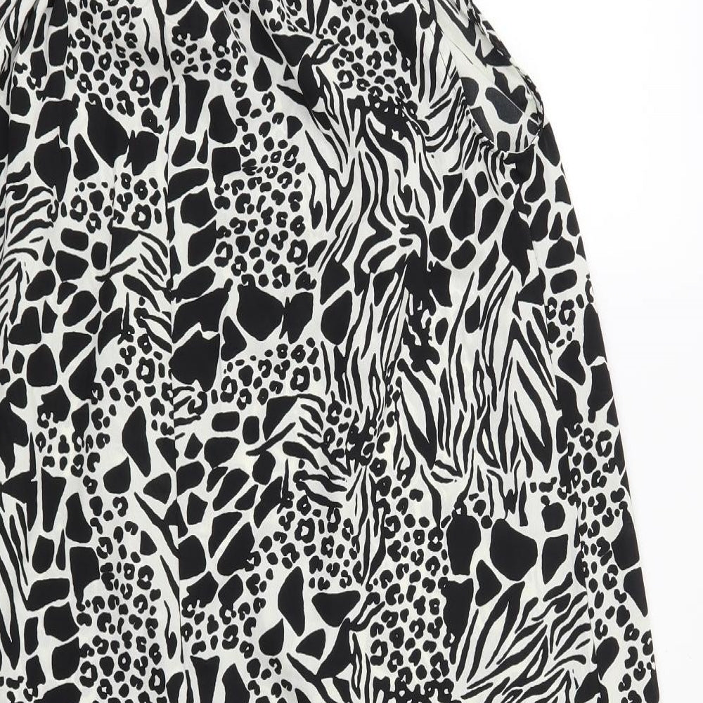 PEP & CO Womens White Animal Print Trapeze & Swing Size 12