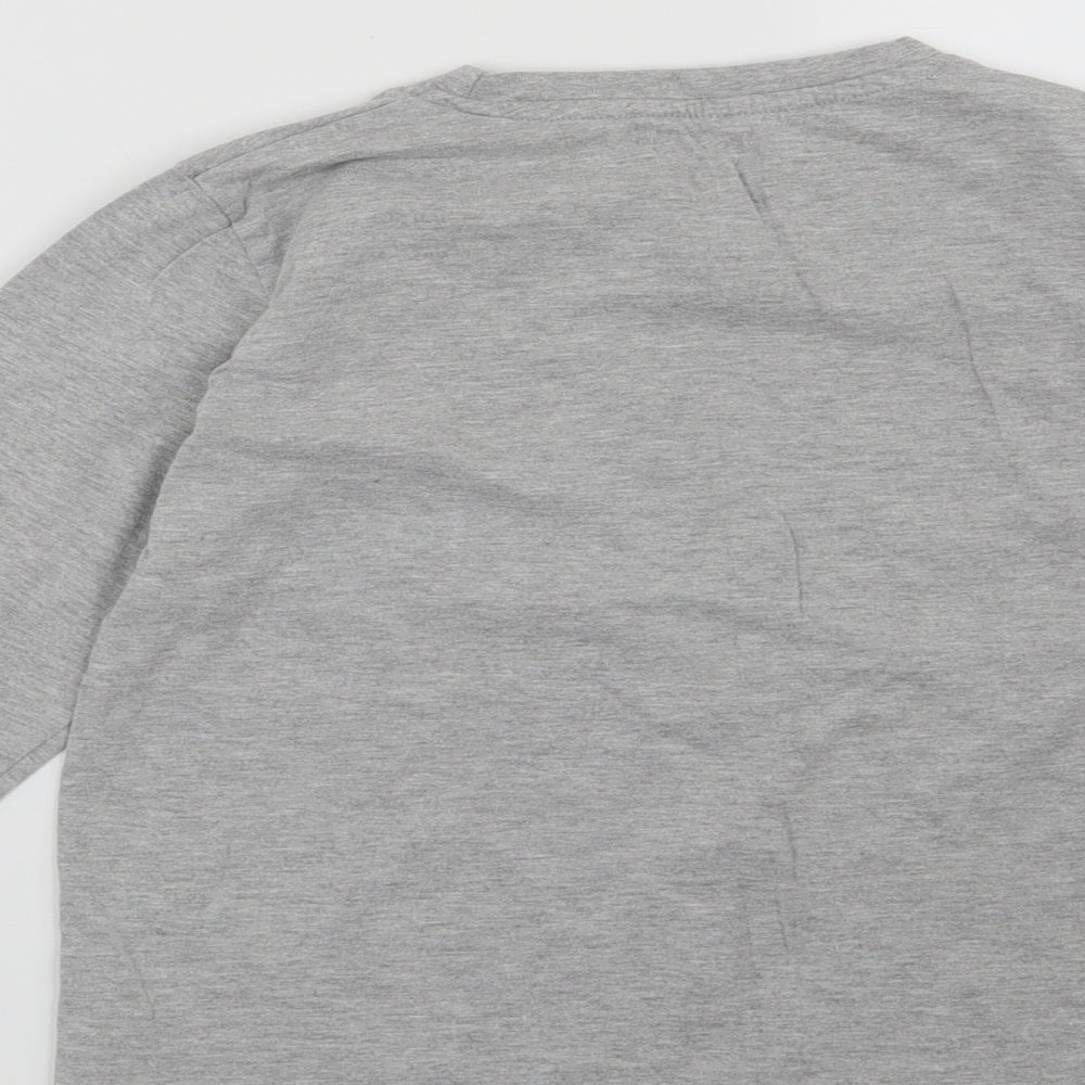 Studio Boys Grey Basic T-Shirt Size 10-11 Years - Gamer