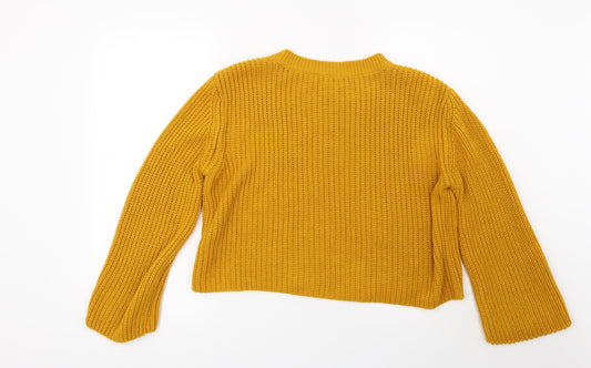 Primark Womens Yellow Pullover Jumper Size 10