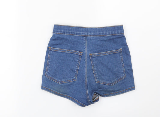 Topshop Womens Blue   Cut-Off Shorts Size 6