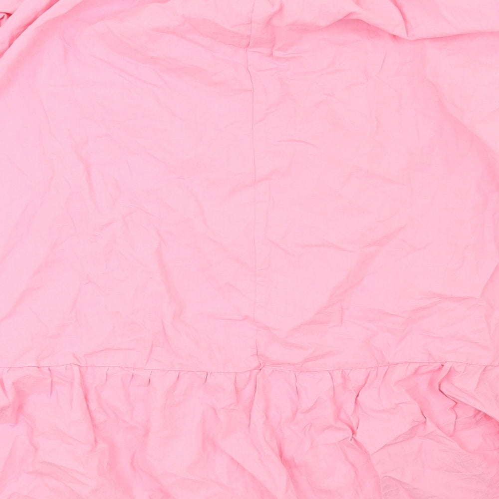 Womens UK Size 2XL Preworn Pink Basic Blouse
