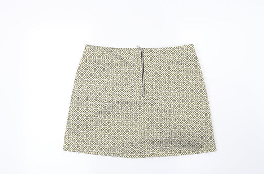 Atmosphere Womens Gold Geometric  Maxi Skirt Size 14