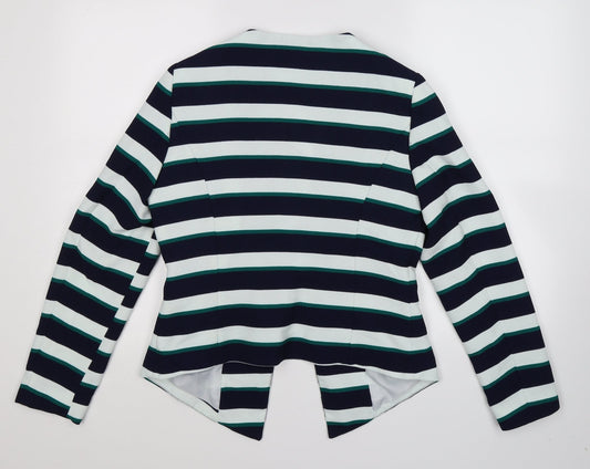 George Womens Multicoloured Striped Jacket Blazer Size 12