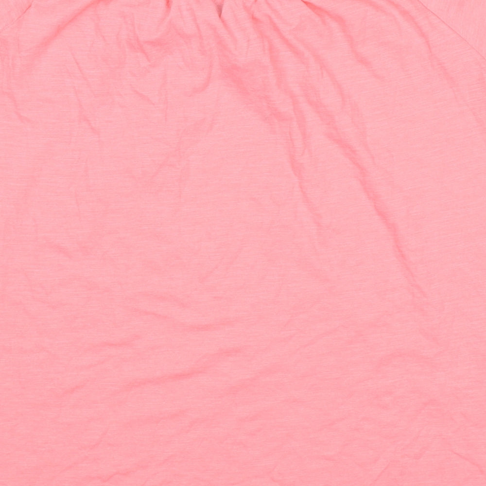 Peacocks Womens Pink Basic T-Shirt Size 12