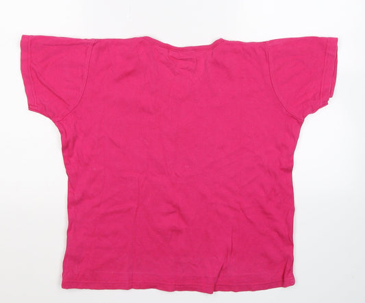 EWM Womens Pink Basic T-Shirt Size 18
