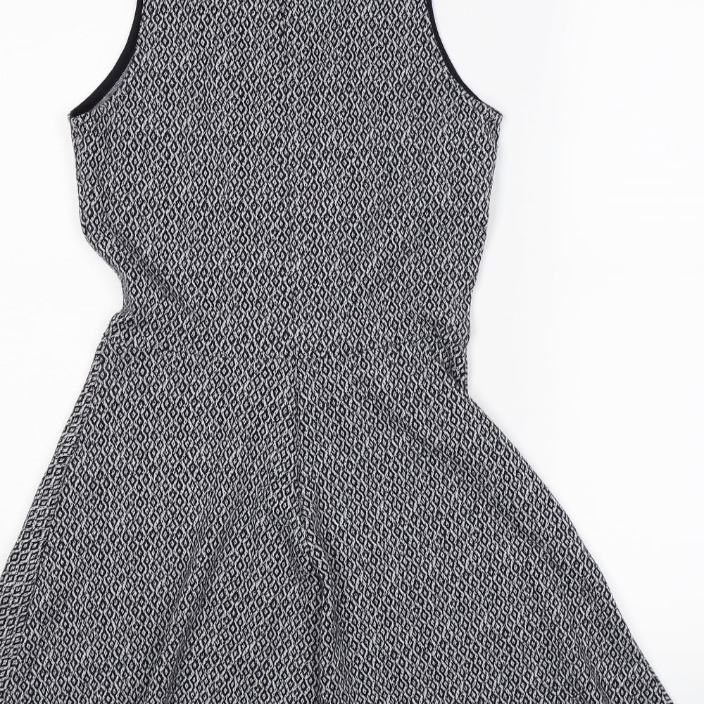Gap Womens Blue Geometric Fit & Flare Size XS