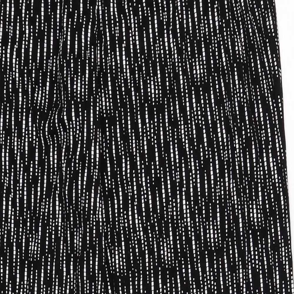 Womens UK Size 2XL Preworn Regular Fit Black Trousers