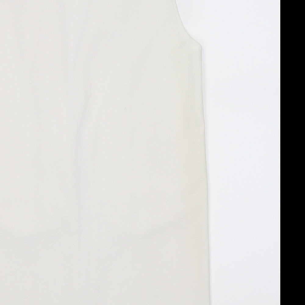 Womens UK Size 12 Cameo Rose White Jacket