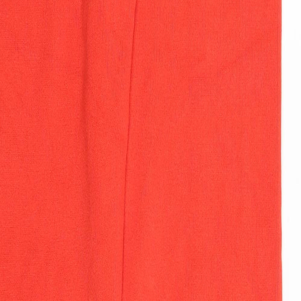 Laetitia Mem Womens Red Capri Leggings One Size L29 in