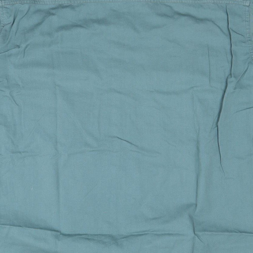 St.George's Mens Green Button-Up Size L