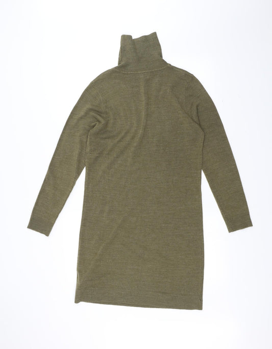 Back view of Atmosphere women’s green a-line, size UK 12
