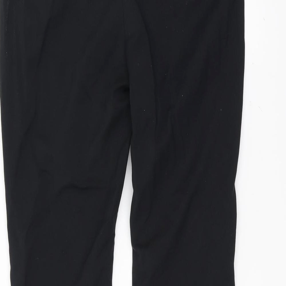 Womens UK Size 12 NEXT Regular Fit Black Trousers