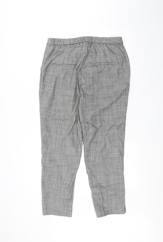 Womens UK Size 14 H&M Regular Fit White Trousers