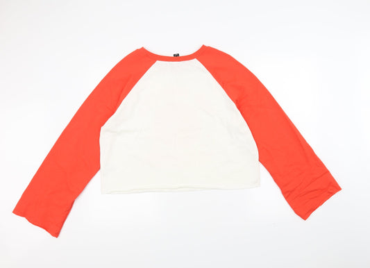Womens UK Size 16 Atmosphere Orange Basic T-Shirt