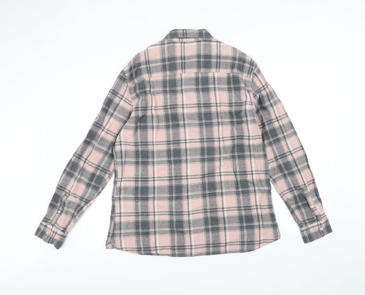 TU Mens Pink Dress Shirt Size L